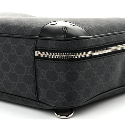 Gucci GG Supreme Monogram Briefcase Backpack Black Grey 13 of 13