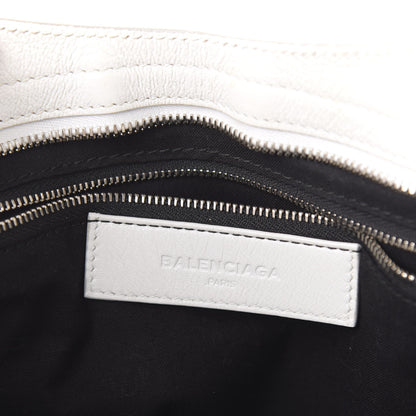 Balenciaga Chevre Silver Metallic Edge Hardware City White 8 of 11