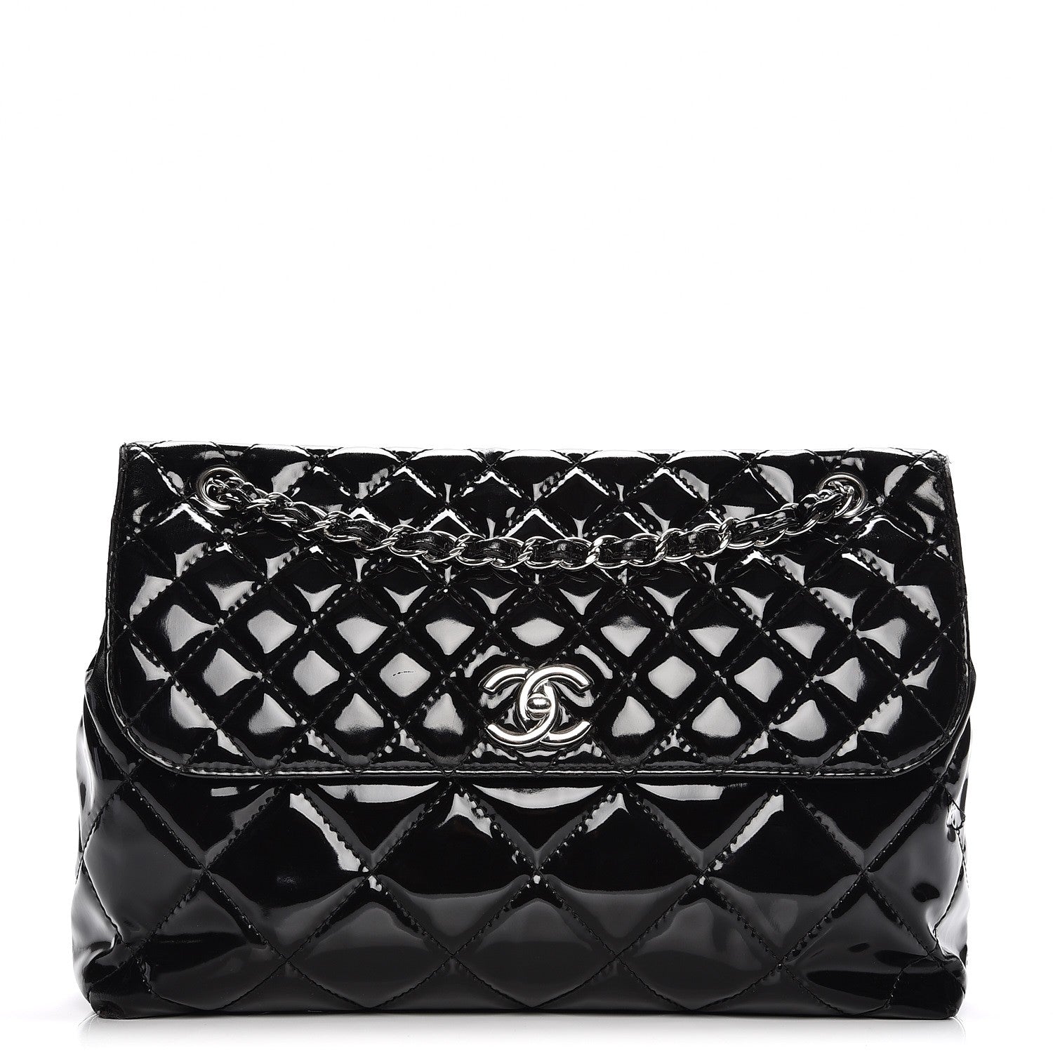 Chanel Vinyl Quilted In the Business Flap Bag Black 1 of 13
