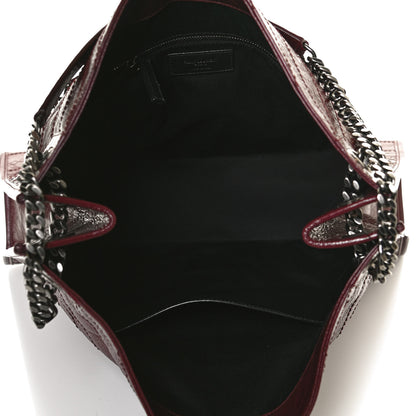 Saint Laurent Crinkled Calfskin Matelasse Monogram Niki Shopper Tote Burgundy 5 of 11
