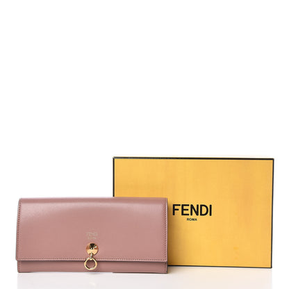 Fendi Vitello Liberty Vitello Century Bi-Color By The Way Continental Wallet English Rose Tortora 8 of 8