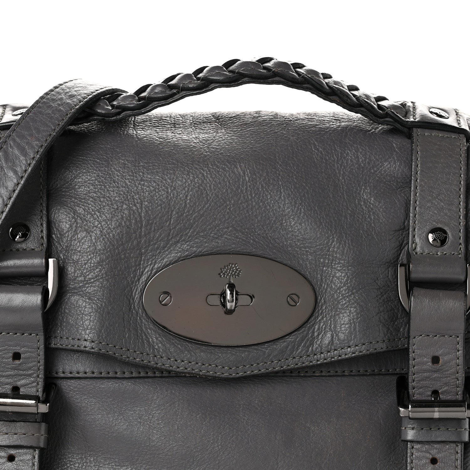 Mulberry Soft Buffalo Medium Alexa Foggy Grey 8 of 10