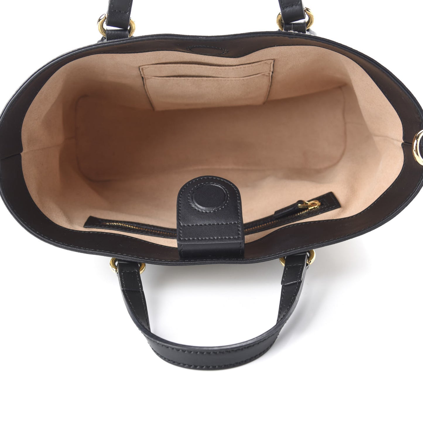 Soft GG Supreme Monogram Bees Small Crossbody Tote Beige Oro Black