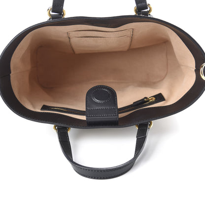 Gucci Soft GG Supreme Monogram Bees Small Crossbody Tote Beige Oro Black 5 of 10
