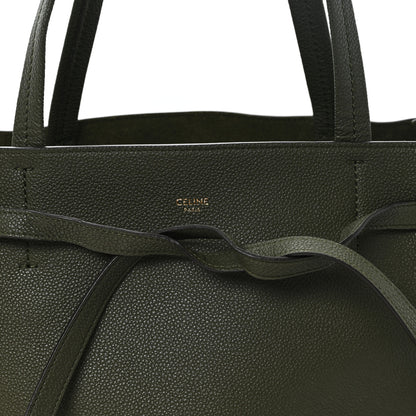 Celine Soft Grained Calfskin Medium Cabas Phantom Dark Khaki 7 of 9