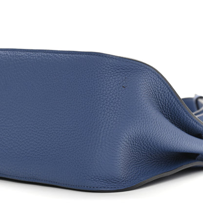 Hermes Taurillon Clemence Swift Jypsiere 28 Bleu Brighton 10 of 11