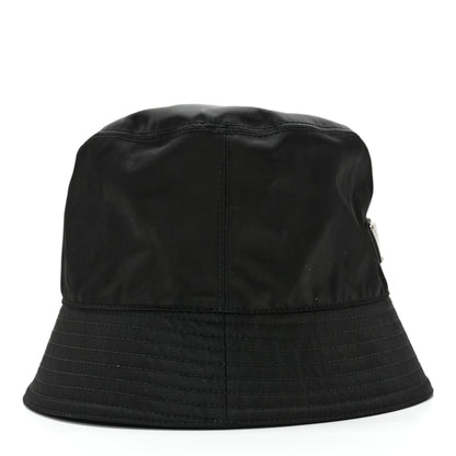 Prada Re-Nylon Metal Triangle Logo Womens Bucket Hat S Black 5 of 9