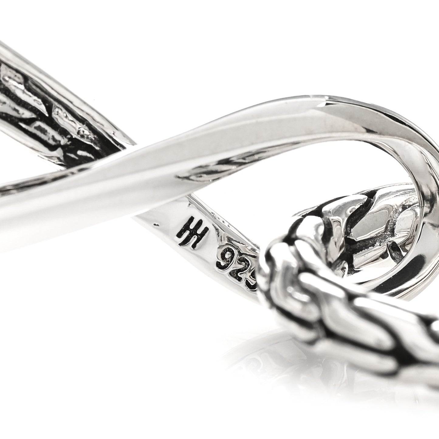 Sterling Silver Asli Classic Chain Infinity Drop Earrings