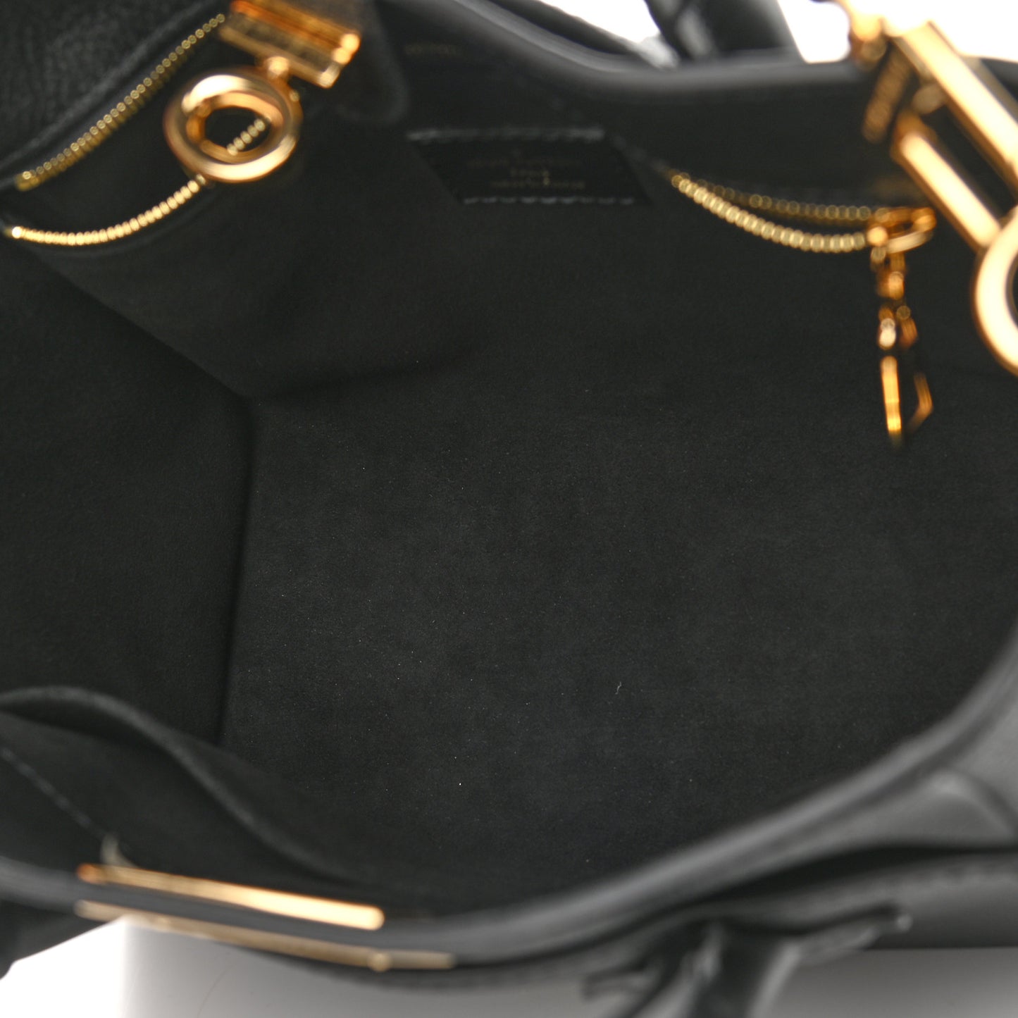 Calfskin Monogram On My Side PM Black