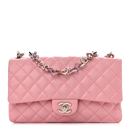 Chanel Lambskin Medium Heart Valentine Flap Pink 1 of 16