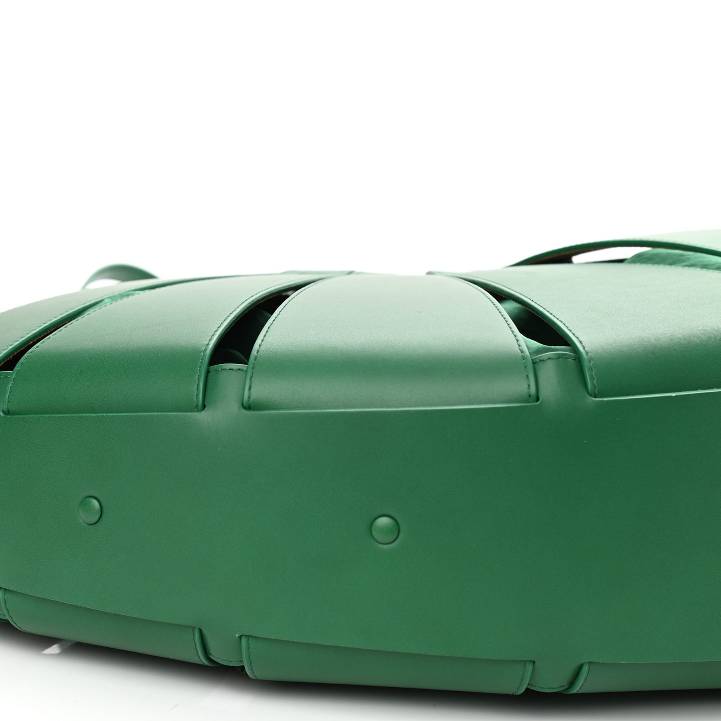 French Calfskin Large Shell Bag Racing Green