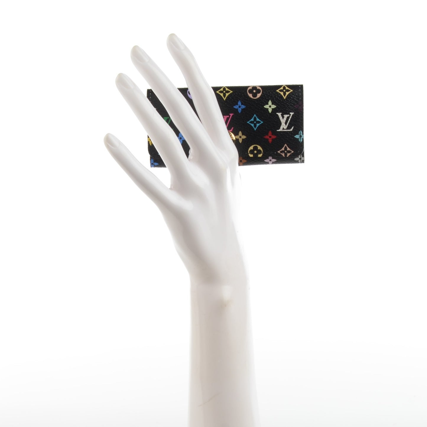 Monogram Multicolor Multicles 4 Key Holder Black Violet