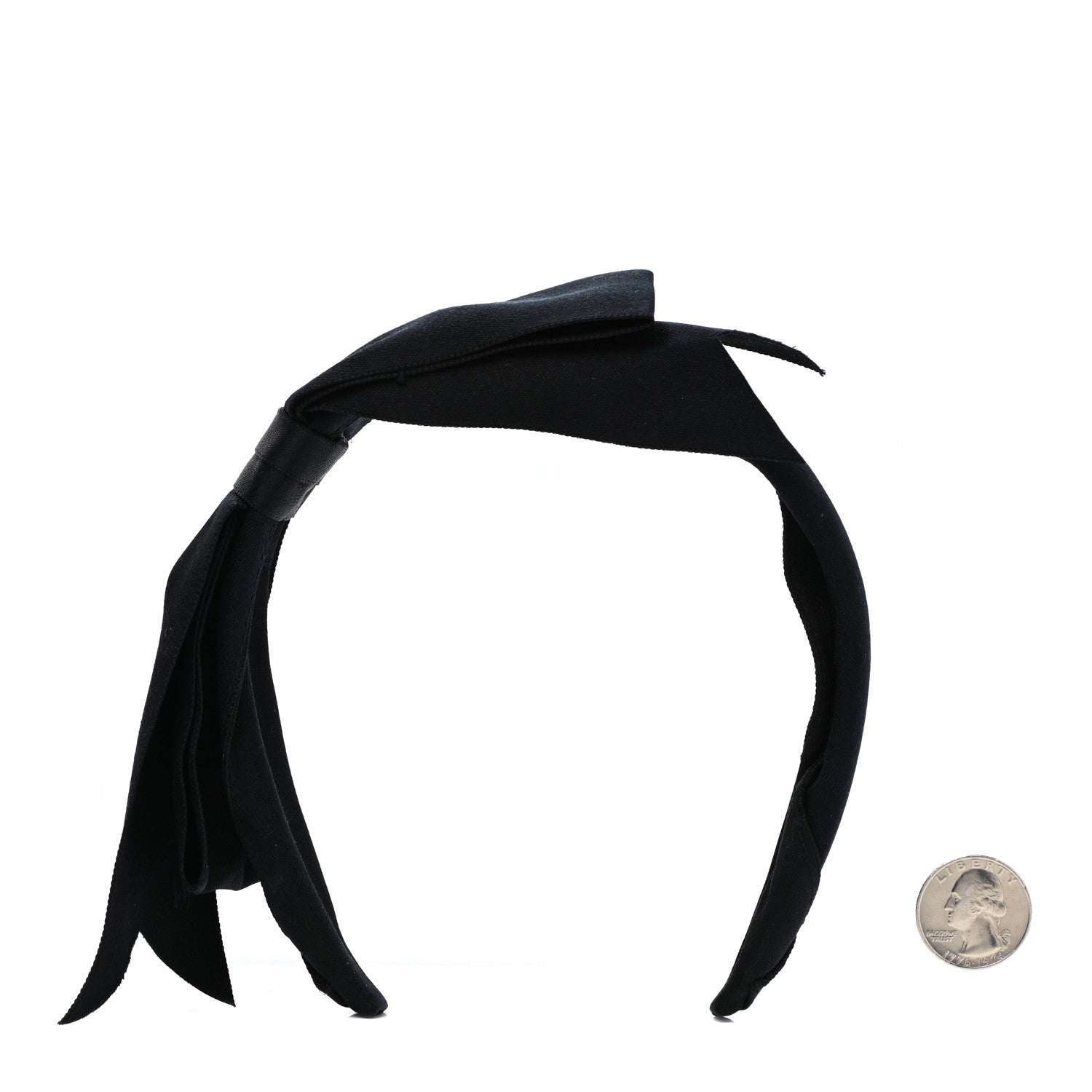 Chanel Silk CC Headband Black 2 of 4