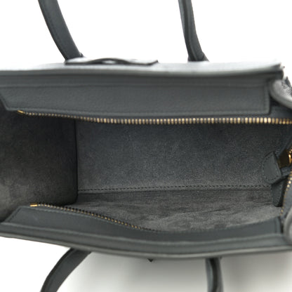 Celine Baby Drummed Calfskin Nano Luggage Kohl 5 of 10