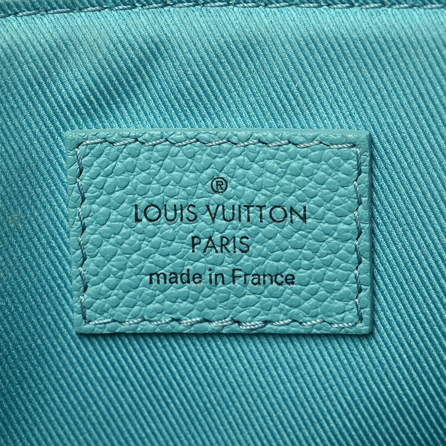 Louis Vuitton Calfskin Damier City Keepall Teal 6 of 11