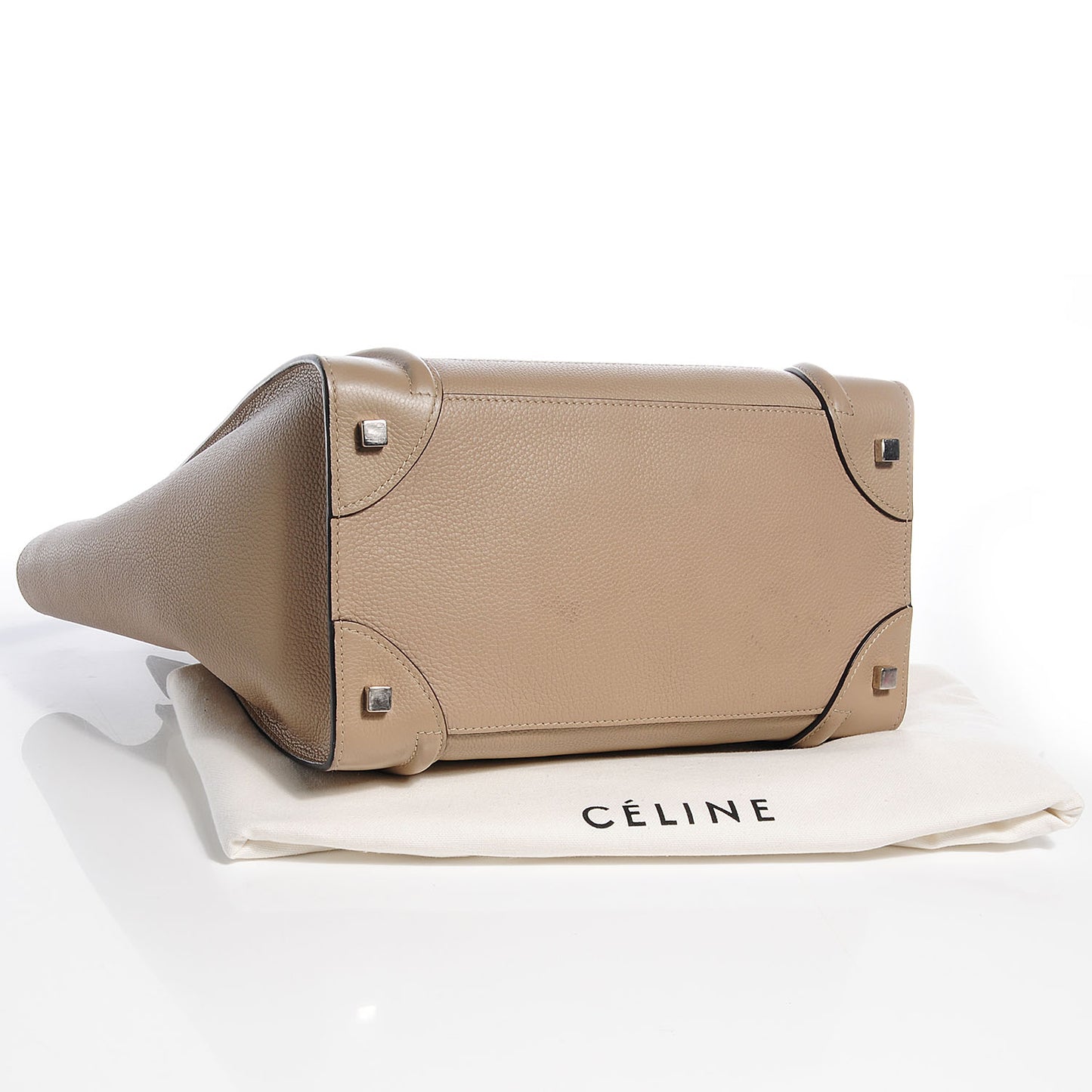 Drummed Calfskin Mini Luggage Dune