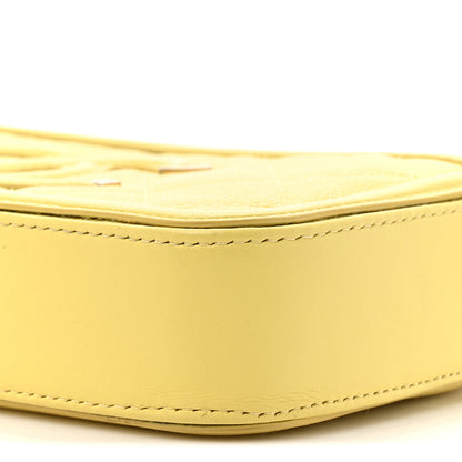 Chanel Caviar Quilted CC Filigree Clutch With Chain Yellow 11 of 17