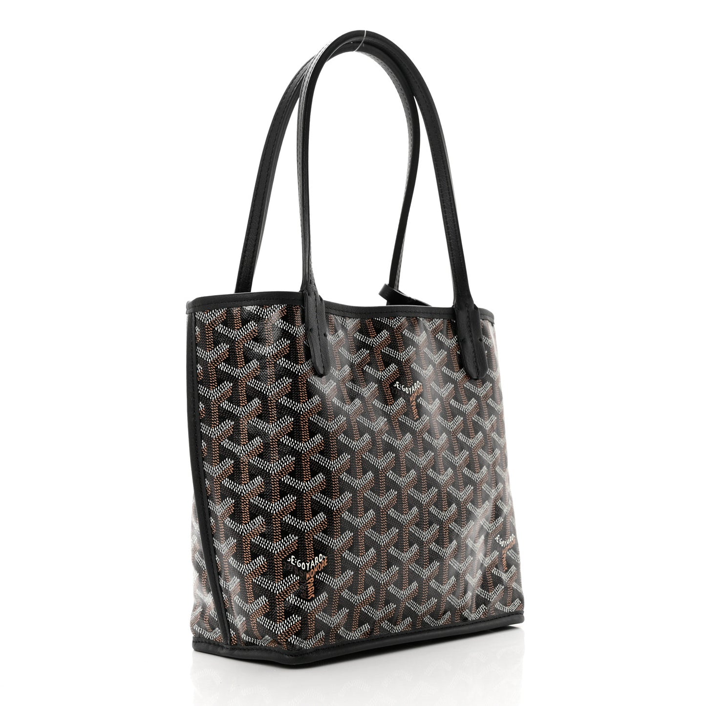 Goyardine Reversible Mini Anjou Black