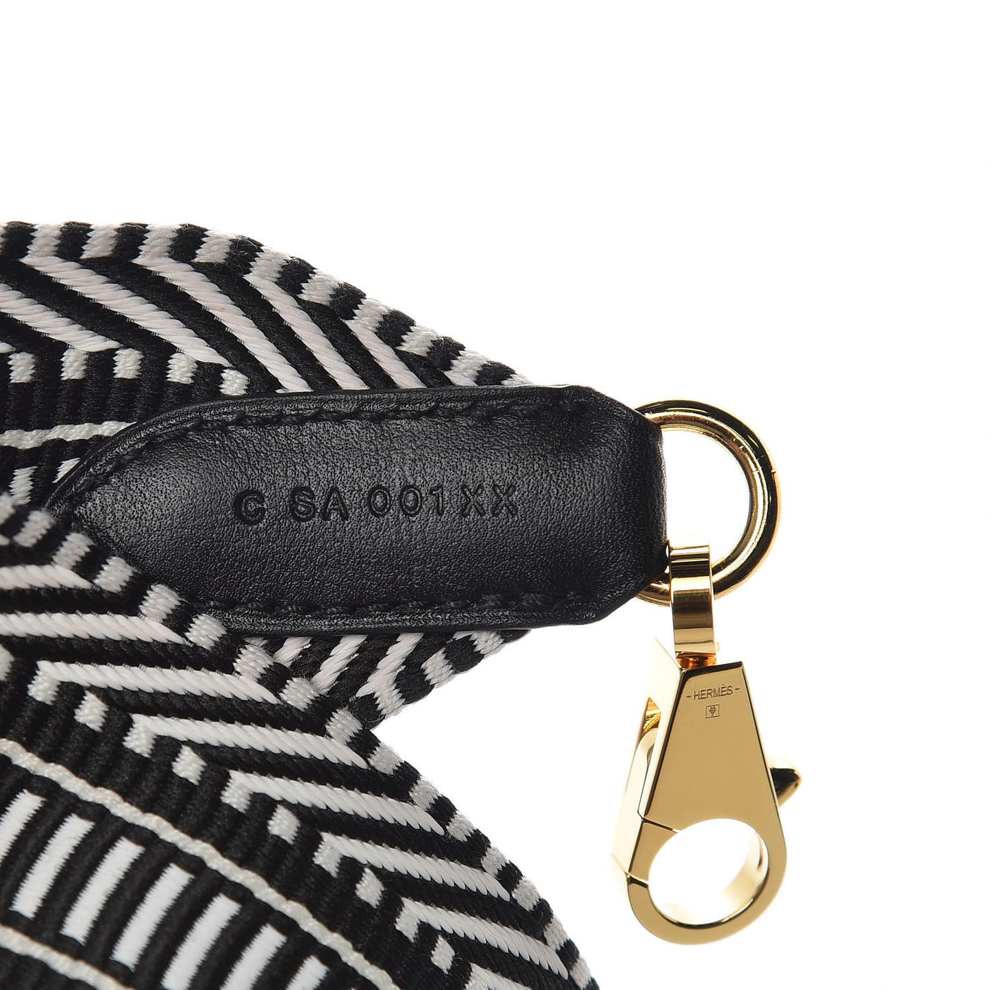 Toile Swift 50mm Sangle Cavale Shoulder Strap Black Ecru
