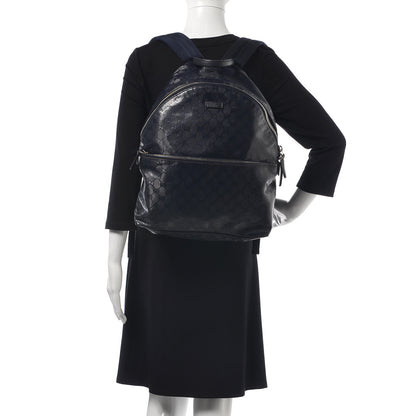 Gucci Imprime Monogram Medium Classic Backpack Navy 2 of 7