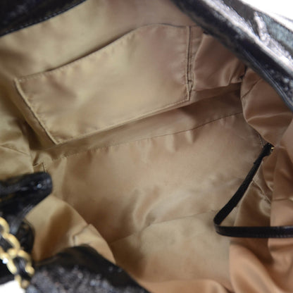 Chanel Vinyl XL Rock and Chain Flap Black 9 of 10