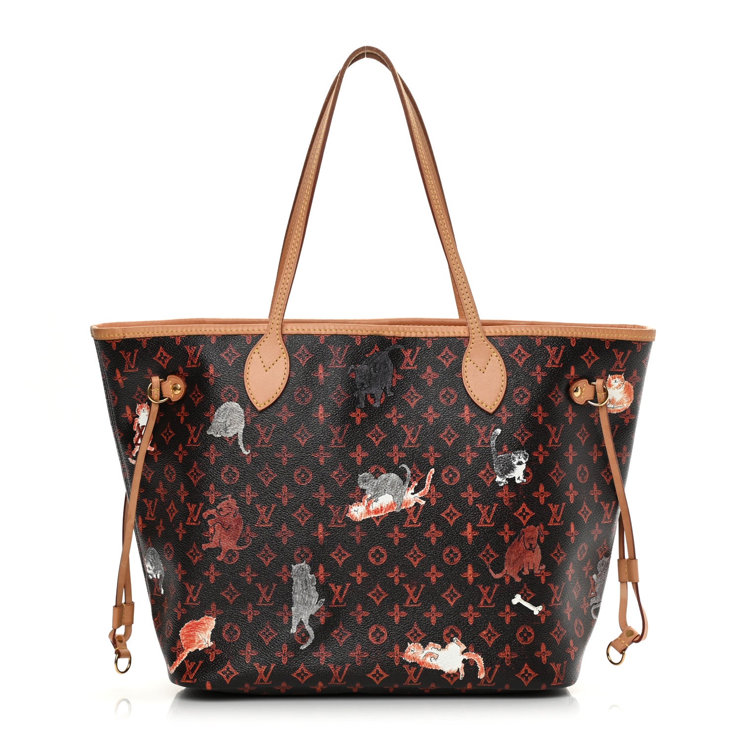 Louis Vuitton Catogram Neverfull MM Marron 3 of 16