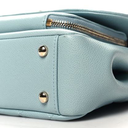 Chanel Caviar Quilted Medium Business Affinity Flap Light Blue 11 of 12