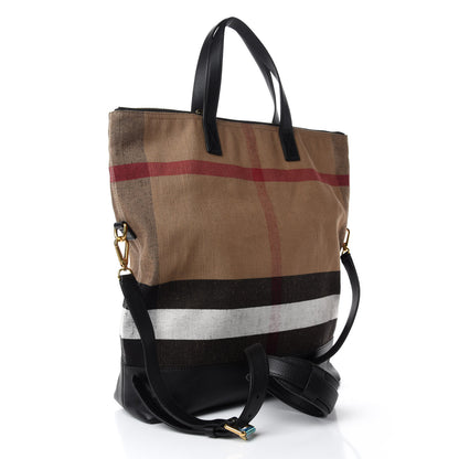 Burberry Canvas Check Armley Folding Messenger Black 4 of 12