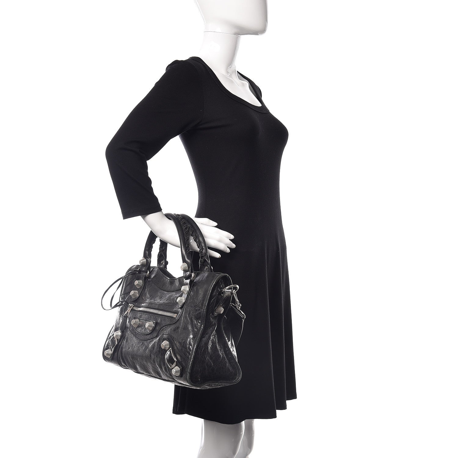Balenciaga Agneau Giant 21 Silver Hardware City Black 2 of 17