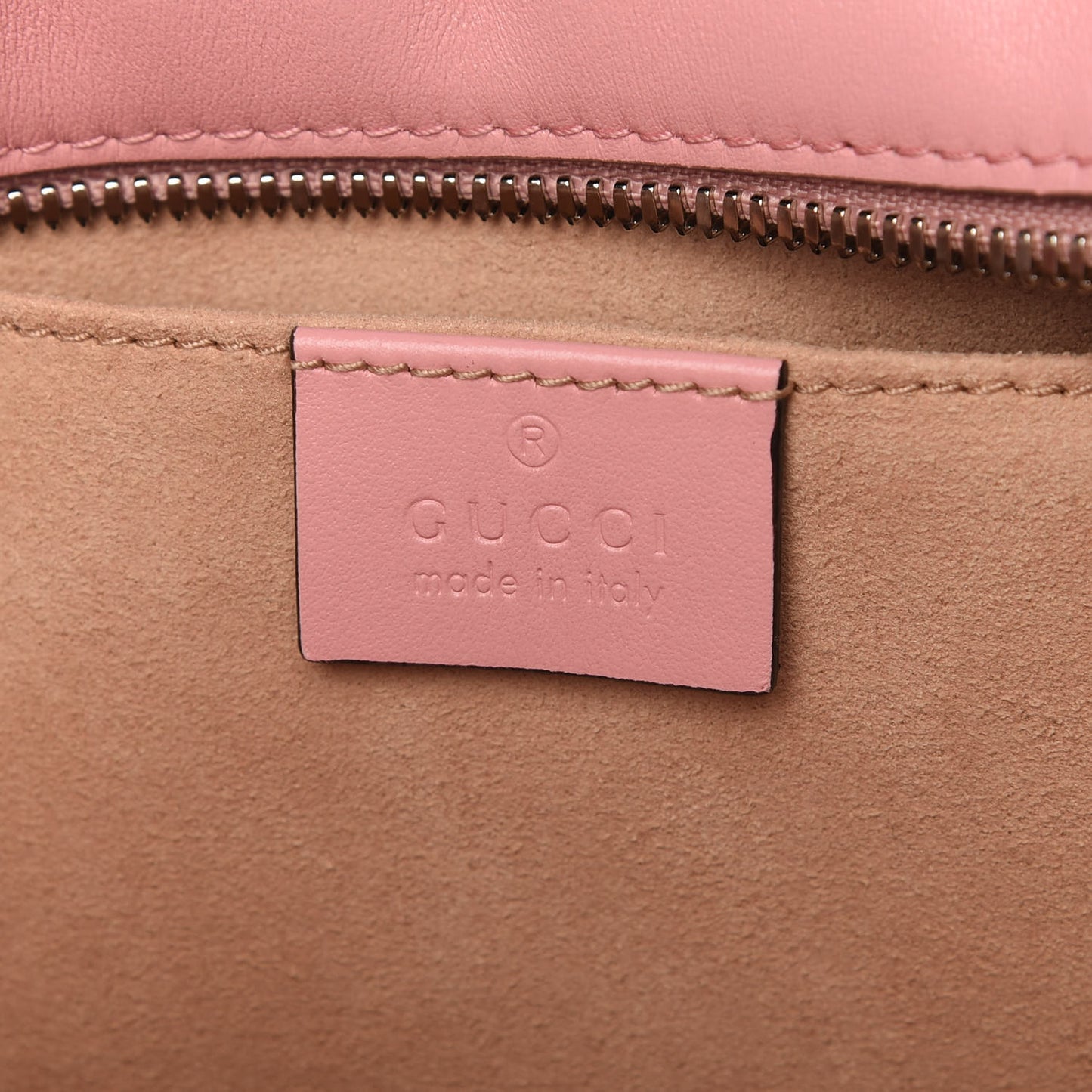 Calfskin Matelasse Small GG Marmont Chain Shoulder Bag Wild Rose