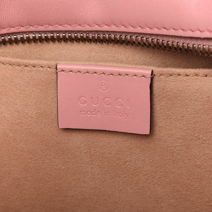 Gucci Calfskin Matelasse Small GG Marmont Chain Shoulder Bag Wild Rose 8 of 11