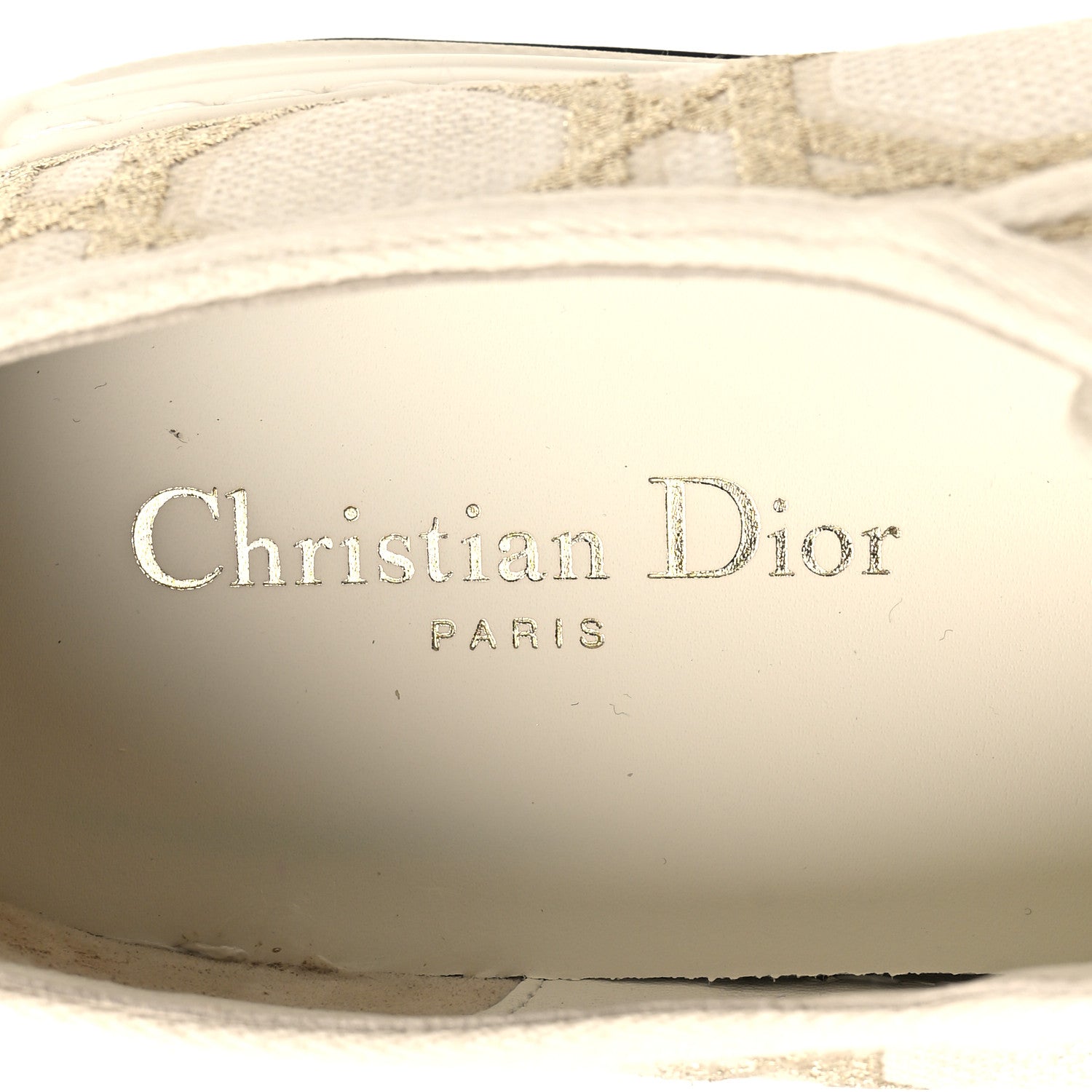 Christian Dior Canvas Walk'N'Dior Low Top Sneakers 41.5 Nude Gold 8 of 10