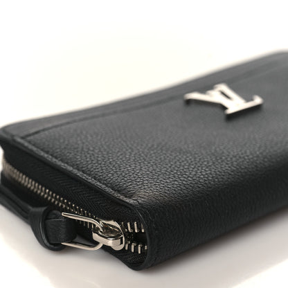 Louis Vuitton Calfskin Zippy Lockme Wallet Black 7 of 8