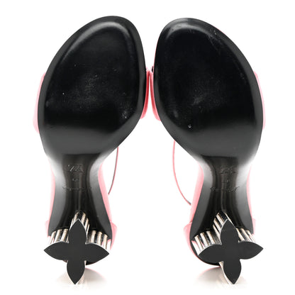 Louis Vuitton Satin Crystal Silhouette Sandals 39 Pink 6 of 14