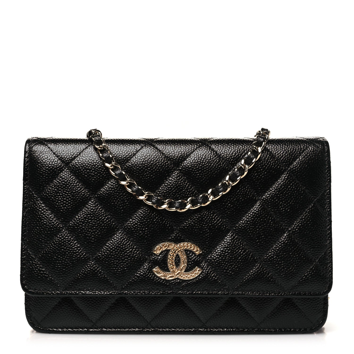Chanel Caviar Quilted Multi Chain Wallet On Chain WOC Black 1 of 12