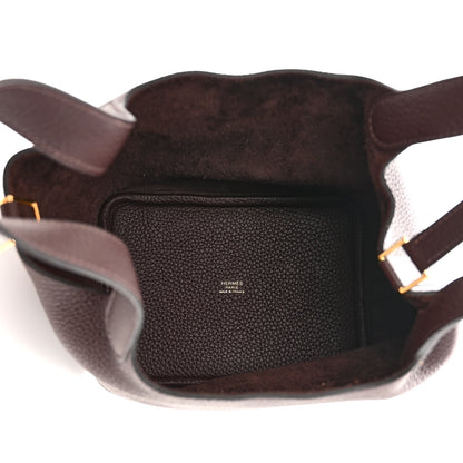 Hermes Taurillon Clemence Picotin Lock 18 PM Rouge Sellier 5 of 11