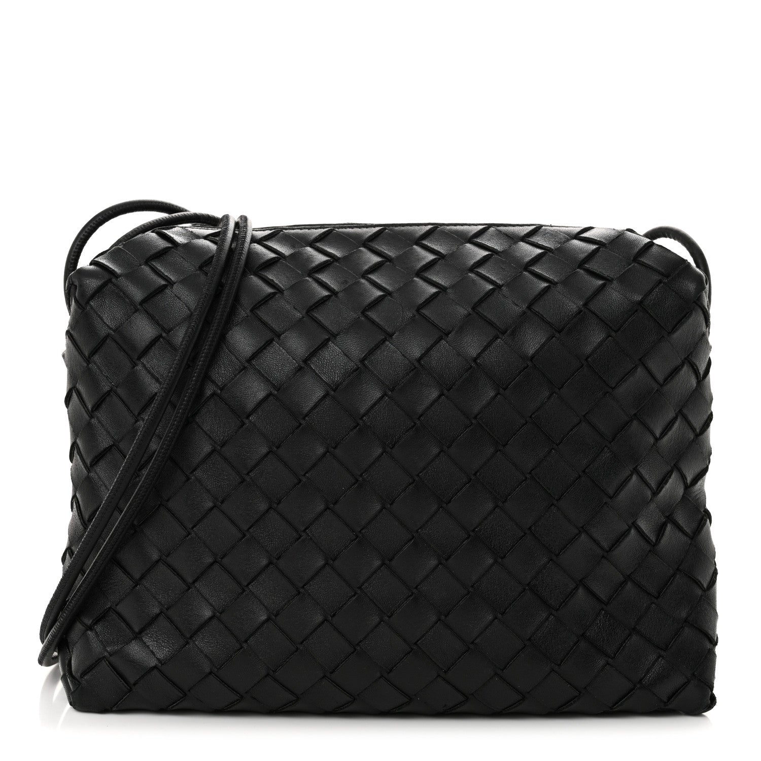 Bottega Veneta Nappa Intrecciato Medium Loop Camera Bag Black 1 of 10