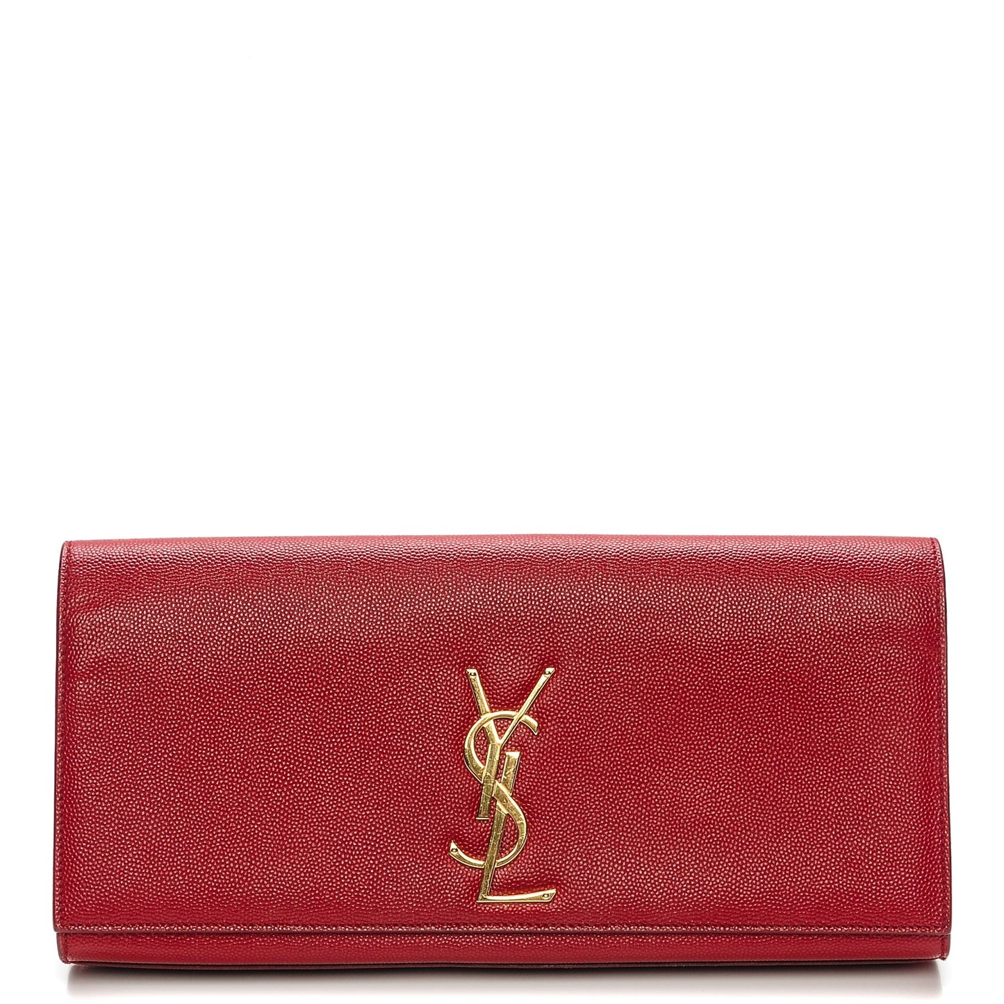 Grain De Poudre Classic Monogram Clutch Red