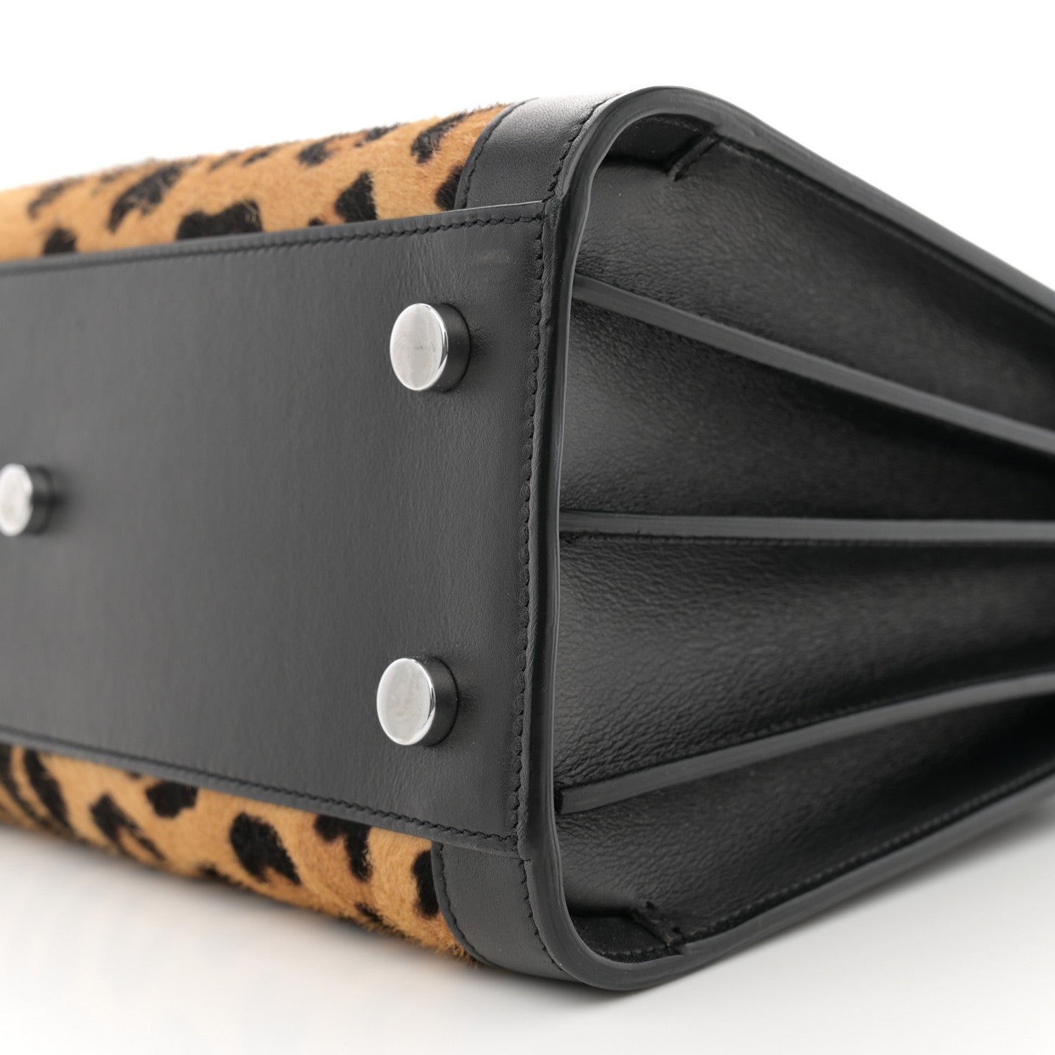 Saint Laurent Pony Hair Leopard Print Baby Sac De Jour Black 10 of 14