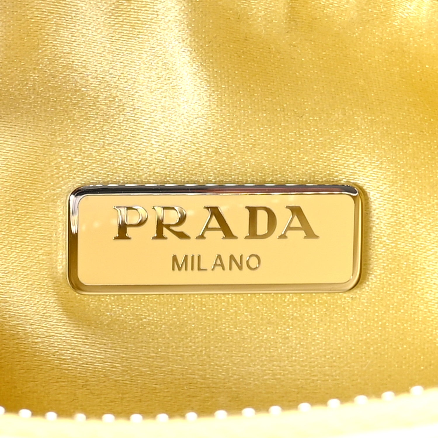 Prada Satin Crystal Re-Edition 2005 Shoulder Bag Ananas 6 of 11