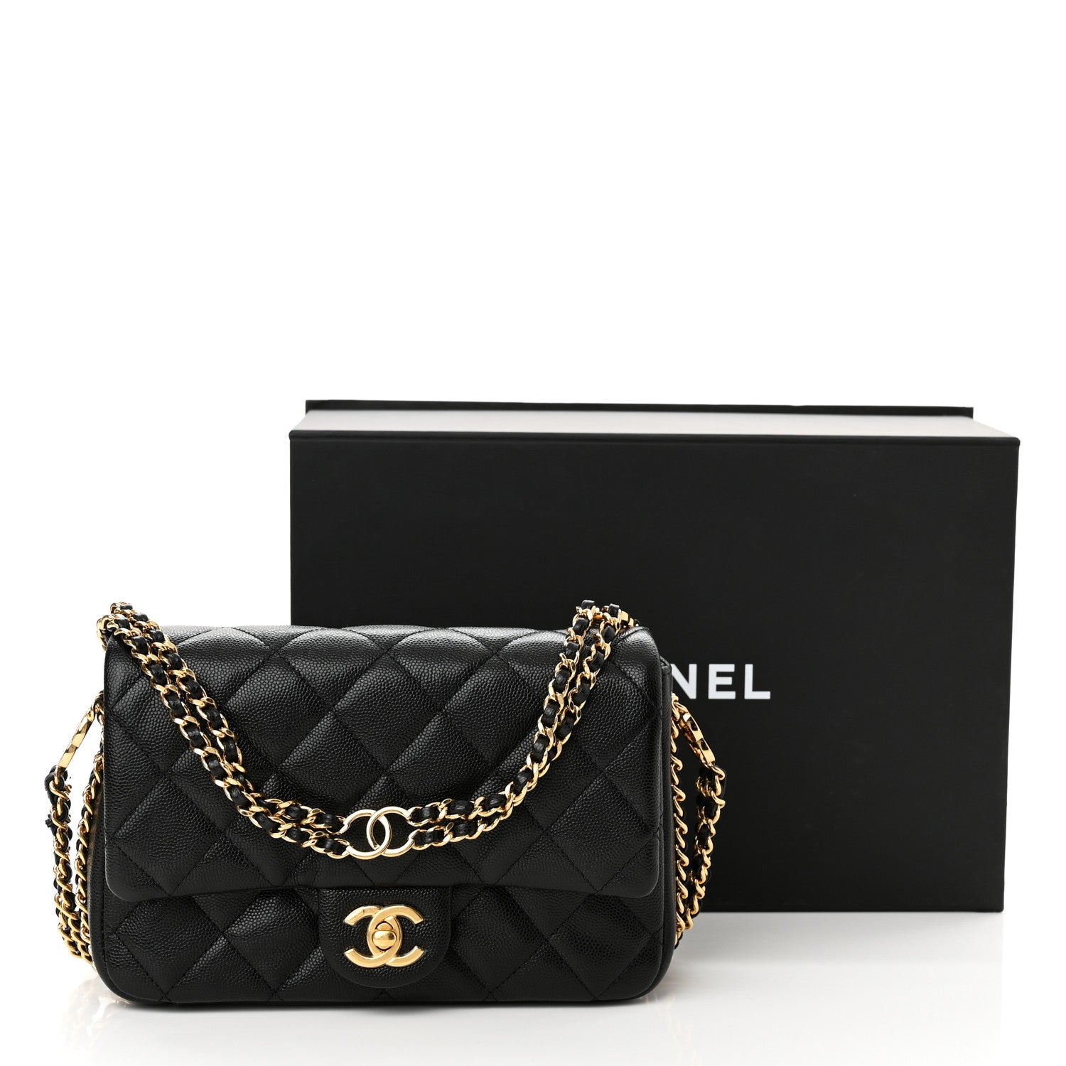 Chanel Caviar Quilted Mini CC You Flap Black 10 of 10