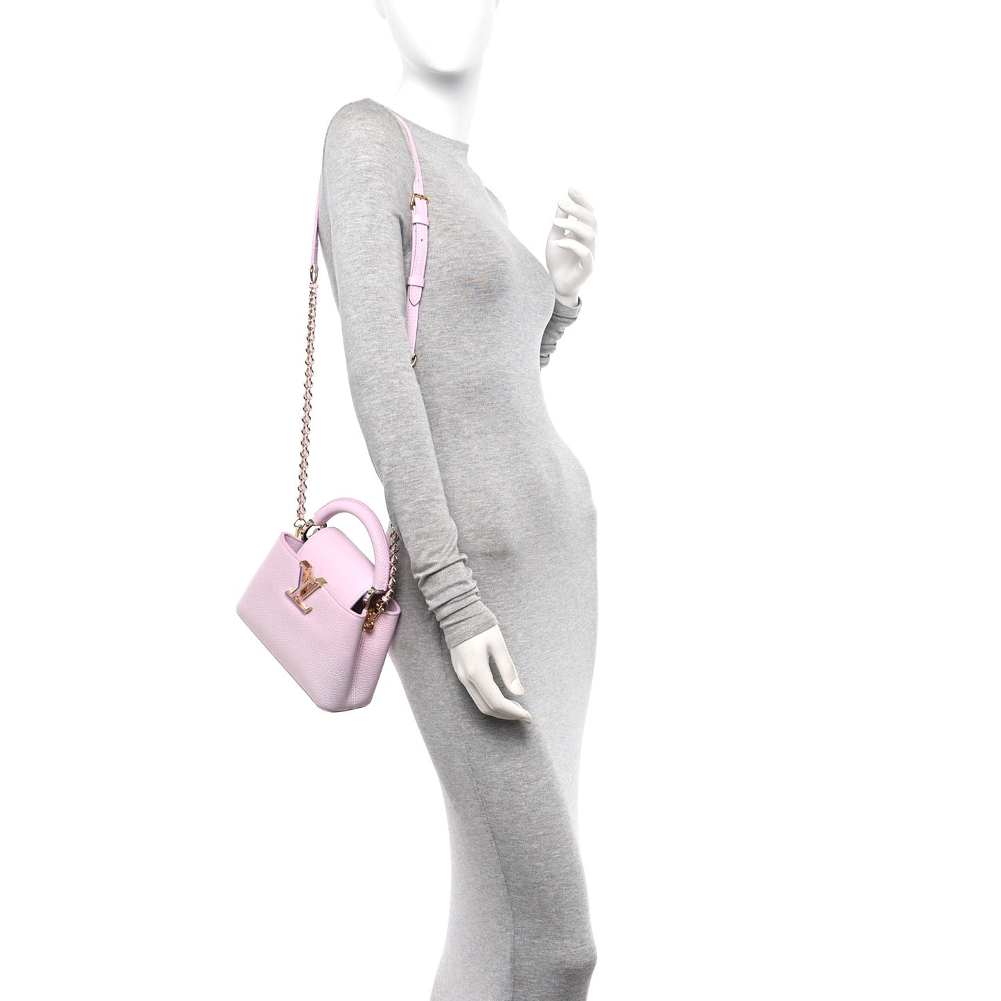 Taurillon LV Ski Capucines Mini Pearly Lilac