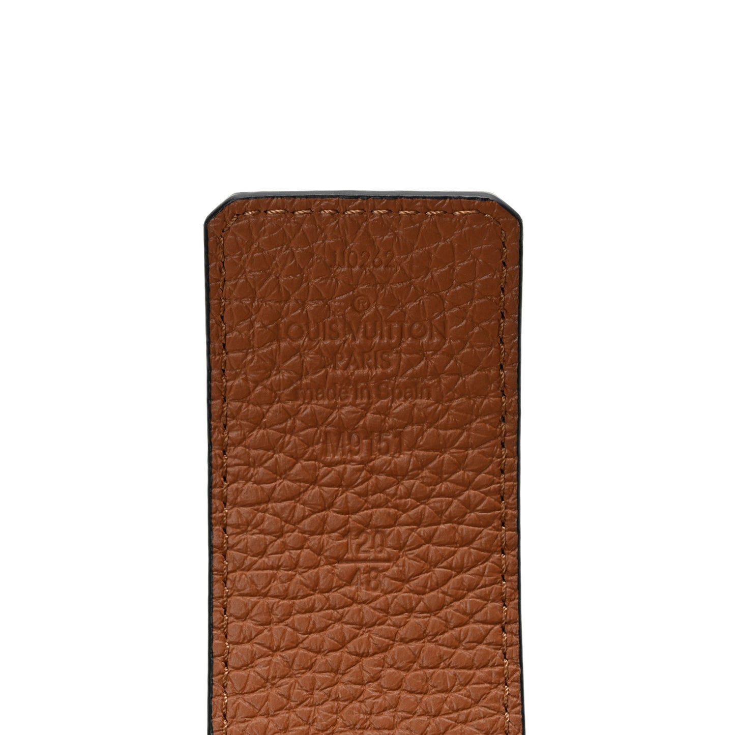 Taurillon Calfskin 30mm LV Initiales Reversible Belt 120 48 Black
