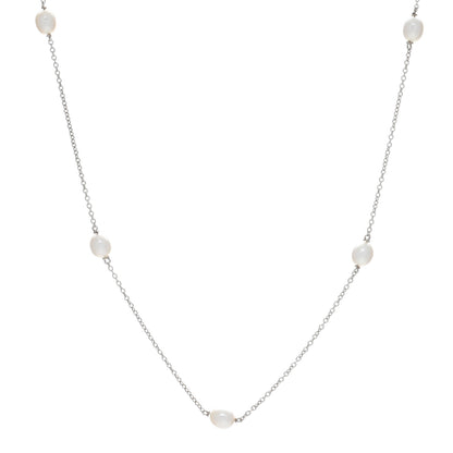 Tiffany Sterling Silver Elsa Peretti Pearls by the Yard Necklace 1 of 4
