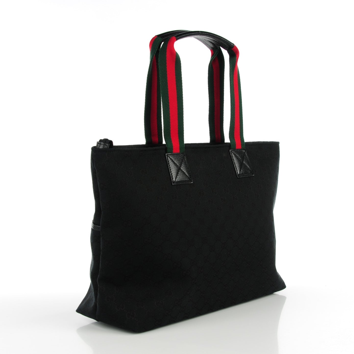 Monogram Web Large Diaper Tote Black