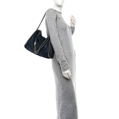 Stella McCartney Shaggy Deer Falabella Fold Over Tote Navy 2 of 9