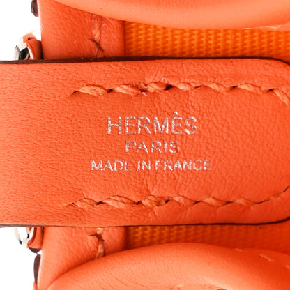 Hermes Toile Officier Swift Neo Evelyne TPM Jaune D'Or Feu Orange Minium 6 of 11