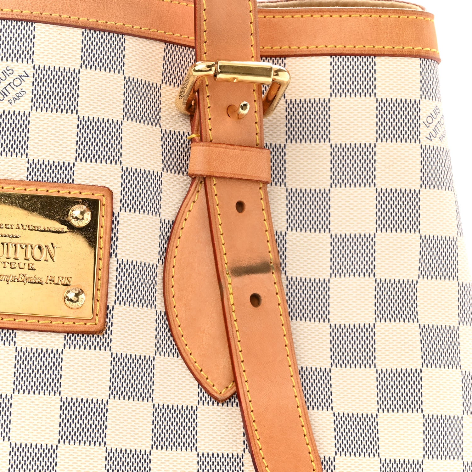 Louis Vuitton Damier Azur Hampstead MM 10 of 13