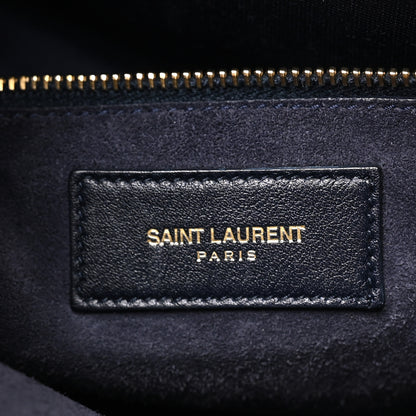 Saint Laurent Calfskin Large Sac de Jour Carryall  Navy Blue 6 of 9