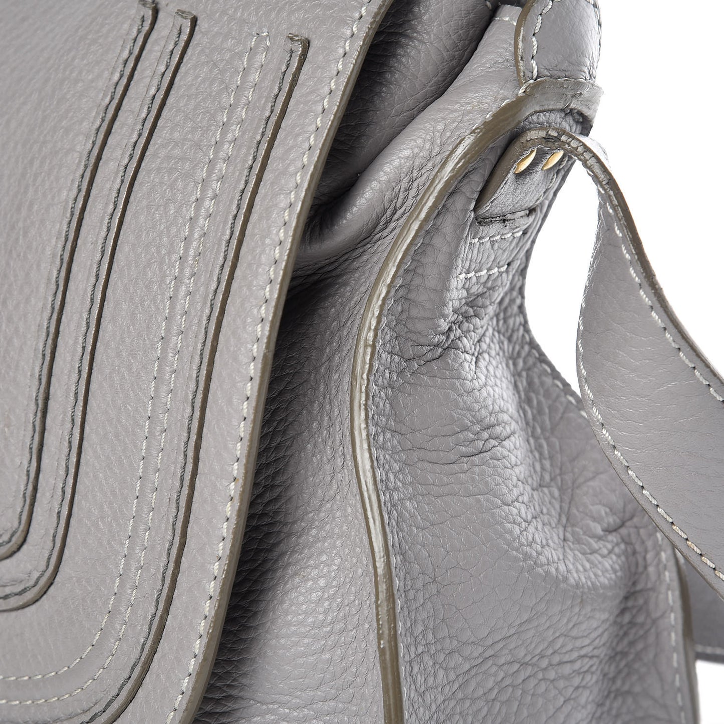 Calfskin Medium Marcie Top Handle Bag Cashmere Grey